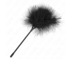 KINK Juodas Feather Sensory Wand 27 cm - Elegant Teasing Priedas