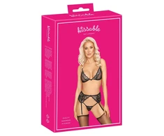 seksualus 2 dalių komplektas Bra Suspender Set S/M