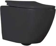 Klozetas pakabinamas FOCUS NERO 391C RIMLESS