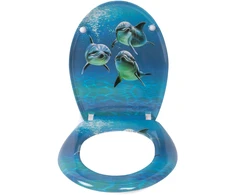 Klozeto dangtis DU02 lėtas dolphin