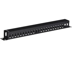 LANBERG AK-1201-B cable management panel type A 19 1U juodas