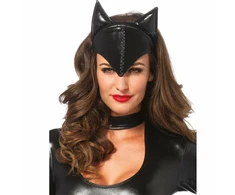 Leg Avenue Europe Leg Avenue Cat Woman Mask Juodas - Flexible Party Priedas