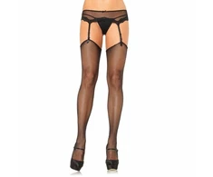 Widmann Leg Avenue Fishnet Stockings 100% Polyamide Adjustable One Size Juodas