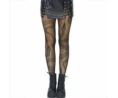 Leg Avenue Europe Leg Avenue Stockings Juodas Fishnet with Snake Pattern One Size