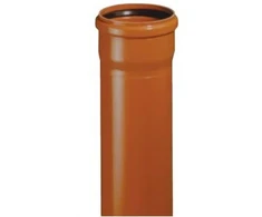 Lietaus nuotekų vamzdis PVC 200 x 4.9mm x 2m