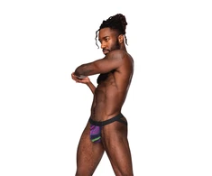 Male Power Espiral Galactica Jockstrap L/XL with Juodas Silicone Ring