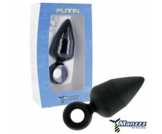 ManzzzToys Putin Juodas Large Silicone Plug 12cm Atsparus vandeniui - Juodas