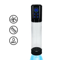 Pumped By Shots MegaLift Automatic Intimate Vacuum Pump Juodas Atsparus vandeniui Silicone