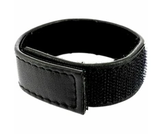 Metal Hard Adjustable Leather Body Strap Juodas - Universal Fit, Velcro Closure