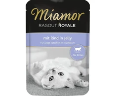 FINNERN GmbH end Co. KG Miamor Ragout Kitten 100g konservai jaunoms katėms su jautiena maišelyje