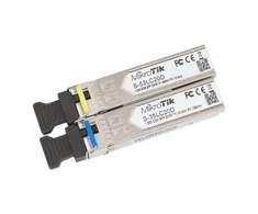 MikroTik Pair of SFP modules S-3553LC20D (S-35LC20D 1.25G SM 20km T1310nm/R1550nm + S-53LC20D 1.25G SM 20km T1550nm/R1310nm) | M