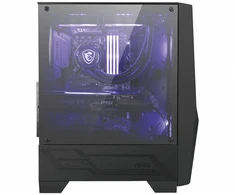 MSI MAG Forge 100M Midi Tower - Juodas, Permatomas