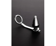 Steel By Shots Mystim Pikes Peak Stainless Steel Intimate Ring &amp; Plug System 50x100mm