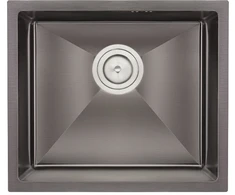 Nerūdijančio plieno plautuvė D4843H Juodas su sifonu 1.0 mm