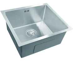 Nerūdijančio plieno plautuvė D4843H SATIN su sifonu