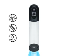Pumped By Shots Nexus Engage Automatic Atsparus vandeniui Intimate Pump Gun Metal Silicone