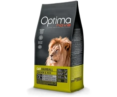 Maisto produktai - Optimanova Cat Hairball vištiena ir ryžiai 2kg