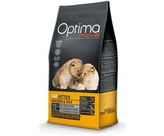 Maisto produktai - Optimanova Cat Kitten vištiena ir ryžiai 8kg 33% Protein 18% Fat