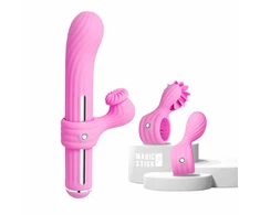 OTOUCH Magic Stick Rožinė - Multi-Function Wand with 3 Attachments, Heated