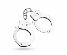 Ouch! Adjustable Metal Cuffs Sidabrinis - Secure Restraint System