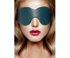 Ouch By Shots Ouch Halo Luxury Eye Mask - Elegant Faux Leather with Gold Accents
