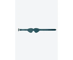 Ouch By Shots Ouch Halo Luxury Eye Mask - Elegant Faux Leather with Gold Accents