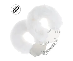 Ouch By Shots Ouch! Heavy-Duty Soft Touch Handcuffs Baltas - Secure &amp; Padded Design