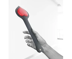 Ouch By Shots Ouch! Milan Collection Paddle Juodas/Raudona - Dual-Tone Leather Impact Tool