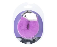Ouch By Shots Ouch! Violetinė Heavy-duty Soft Plush Restraint Cuffs Adjustable Size