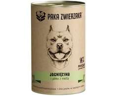 PAKA ZWIERZAKA ėriena and apple with mint – drėgnas ėdalas šunims – 400g