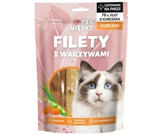 Kačių Priedas - PAN MIĘSKO Vištienos Filė su Daržovėmis Be Grūdų 100g