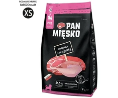 Šunų maistas - PAN MIĘSKO Veršiena Su Putpelių Kiaušiniais Šuniukams 9kg Be Glitimo