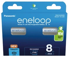 Panasonic Eneloop AAA 800mAh 8 vnt.