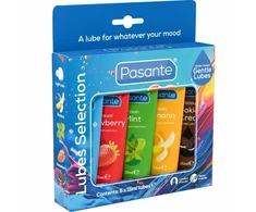 Pasante Healthcare Pasante Assorted Flavour Lubricant Set 5x15ml - Vanduo-Based, Vegan