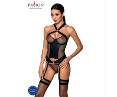 Passion Woman Passion Amanda Corset L/XL Eco-Friendly Leather &amp; Mesh Design