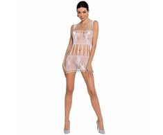 Passion Woman Passion BS090 Baltas Mesh Bodystocking Mini Dress One Size