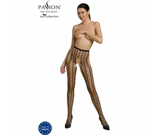 PASSION WOMAN GARTER &amp; STOCK PASSION Eco Collection Bodystocking ECO S007 Juodas - Sustainable One Size