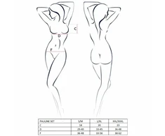 Passion Woman Sets Passion Pauline 3-Piece Lingerie Set Juodas S/M - Elegant Design
