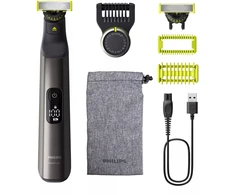 Barzdaskutė Philips OneBlade Pro 360 veidui + kūnui, QP6552/15, Juodos ir žalios spalvos