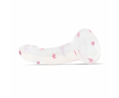 Pink Dildo Collection Flower Power Rožinė Glitter Intimate Model 15 cm