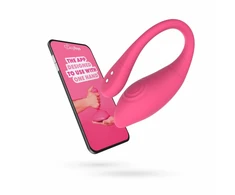 Pink Rožinė EasyConnect Aria Vibrating Egg - App-Controlled Wireless Device, Rožinė