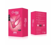 Pink Rožinė EasyConnect Aria Vibrating Egg - App-Controlled Wireless Device, Rožinė