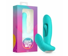 Pink Rožinė Good Vibes Only Gina G-spot Flapping Vibrator, 10 Modes, Rožinė