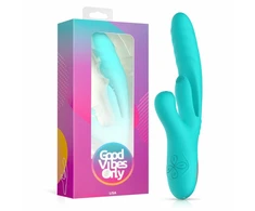 Pink Rožinė Good Vibes Only Lisa Dual-Action Thrusting Stimulator Rožinė Silicone