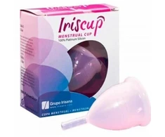 Rožinė IrisCup Small Rožinė Menstrual Cup + Free Sterilizer Bag, Medical Silicone