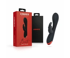 Pink Lieberte Beate Dual Action Silicone Intimate Device, Rožinė, USB Rechargeable
