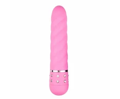 Pink Rožinė Love Diamond Rožinė Multi-Texture Intimate Device - Compact Size