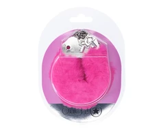 Ouch By Shots Rožinė Ouch! Heavy-Duty Soft Plush Handcuffs Rožinė - Secure Lock System