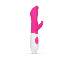 Pink Rožinė Petite Piper 7-Mode Rožinė Silicone Intimate Device 18cm Atsparus vandeniui