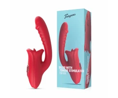 Pink Rožinė Teazers Multi-Function Vibrating Massager with Clitoral Stimulator Rožinė